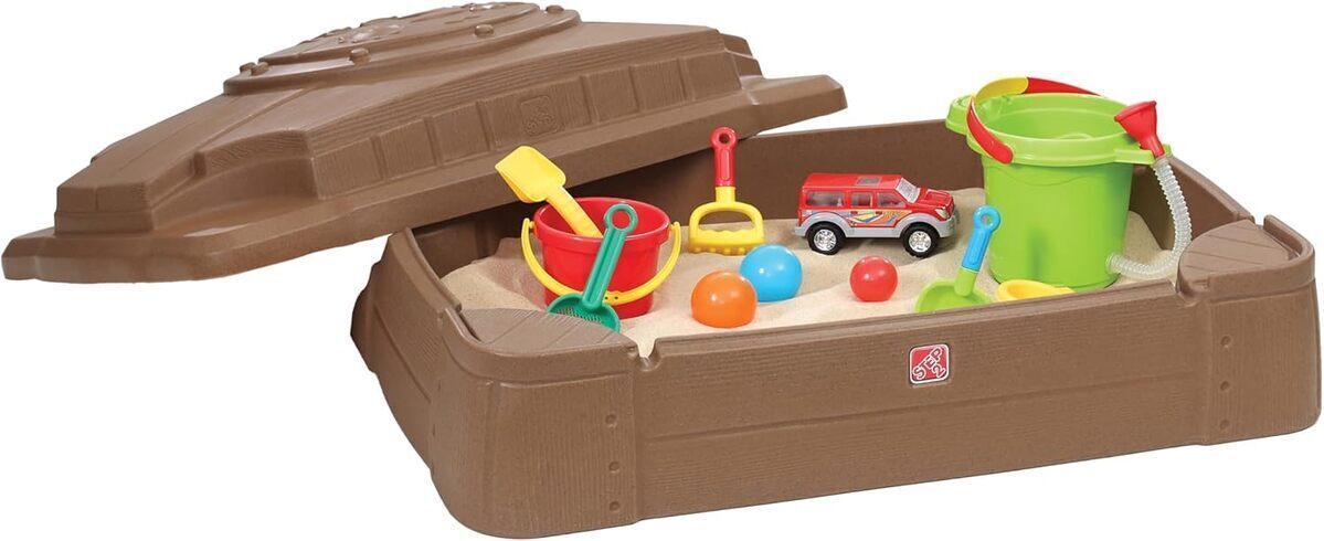 Test du bac à sable Step2 Play & Store : rangement et sécurité assurés