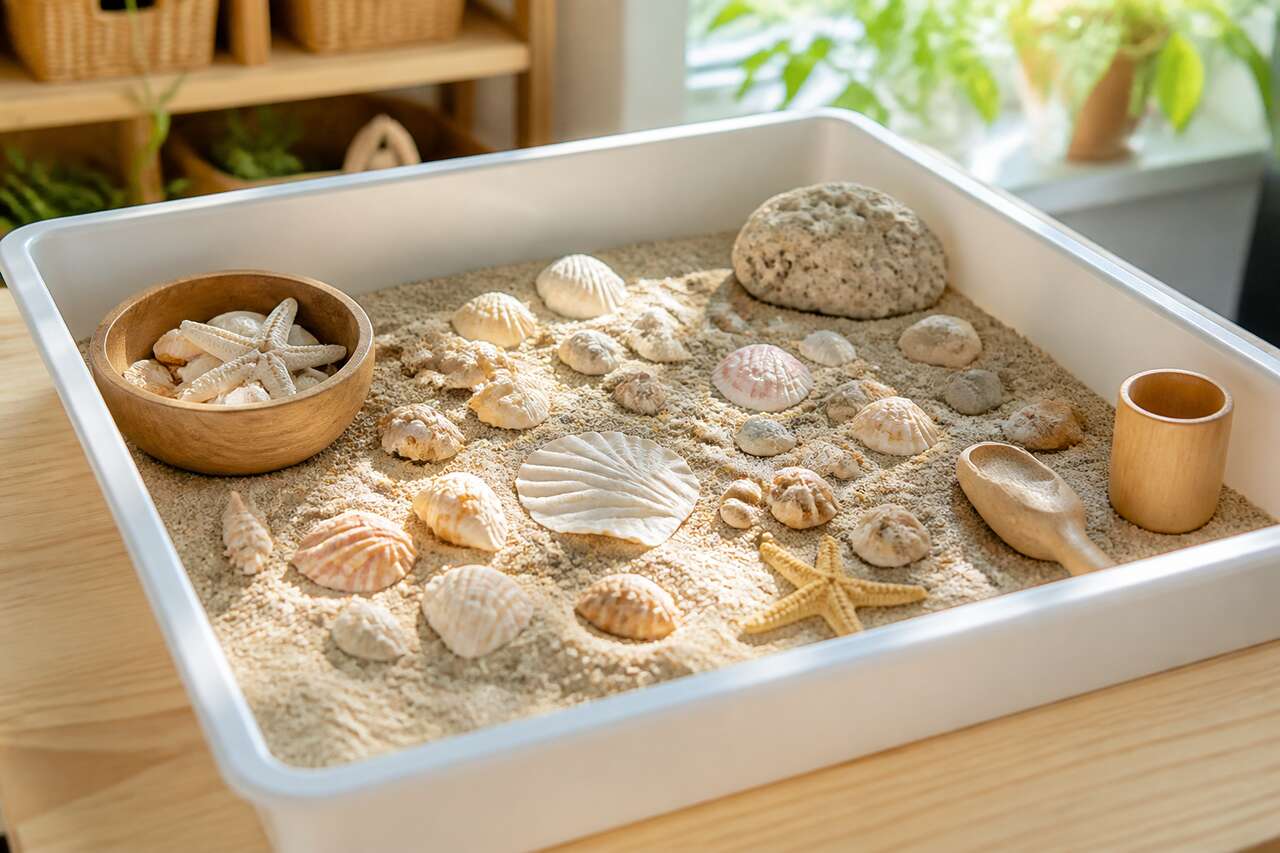 Comment cr&eacute;er un bac sensoriel inspir&eacute; de la mer
