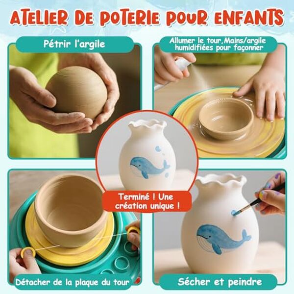 Découvrez notre test détaillé de la roue de poterie Lehoo Castle : une activité créative idéale pour développer l'artistique des enfants avec qualité et plaisir.