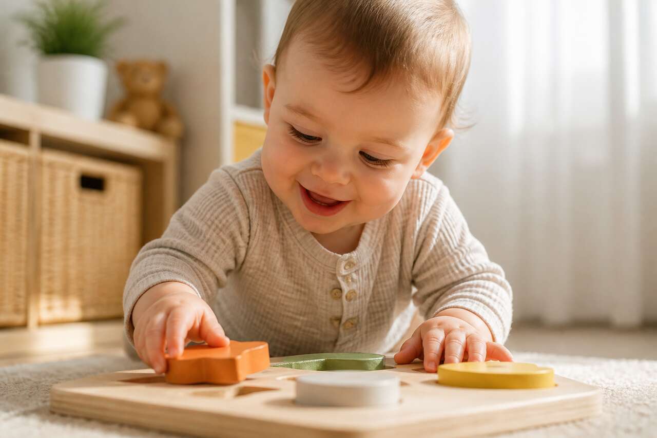&agrave; 15-18 mois, que sait faire un b&eacute;b&eacute; avec un puzzle