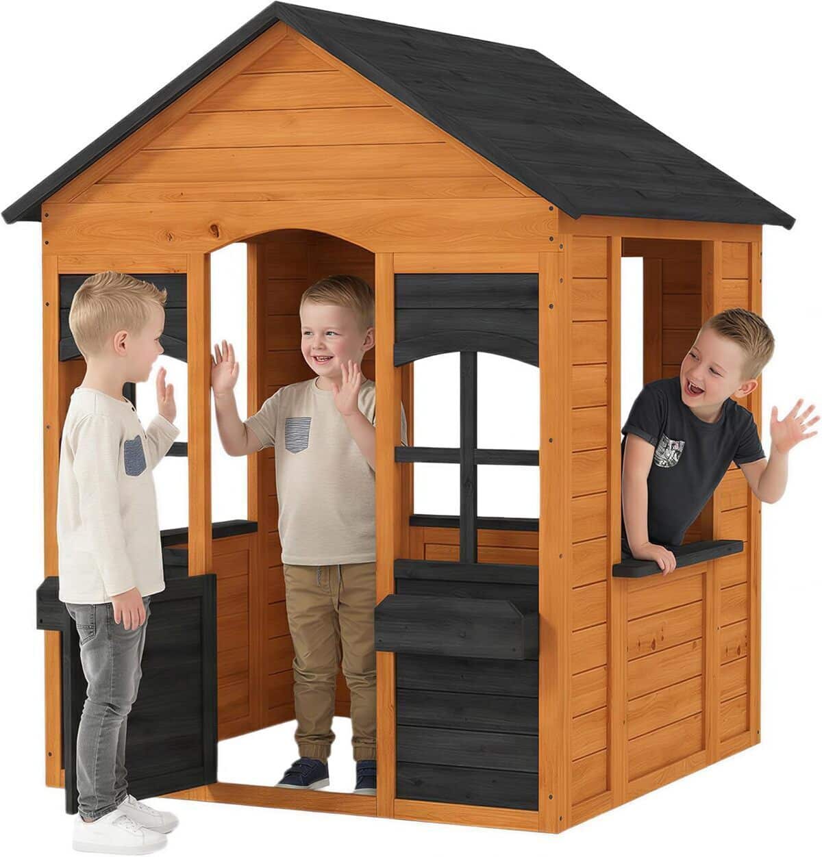 Test : cabane enfant Aiyaplay en bois, maisonnette de jeu extérieure