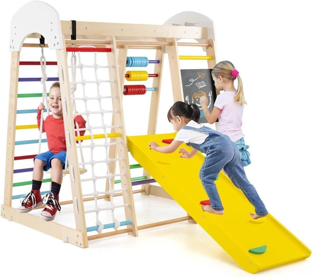 Test du portique d'escalade Goplus 8 en 1 pour enfants