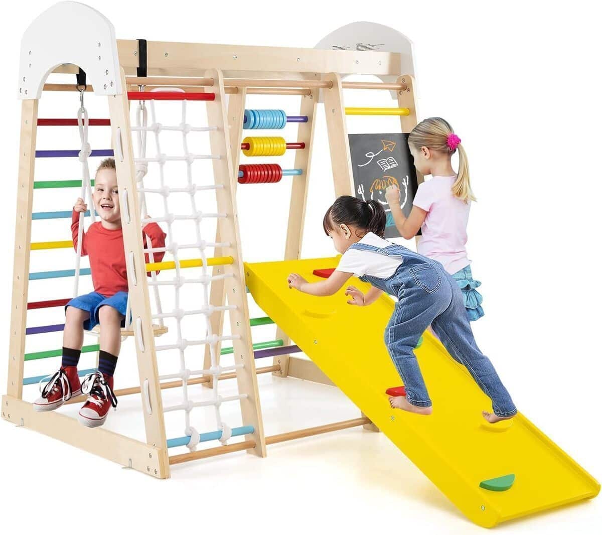 Test du portique d'escalade Goplus 8 en 1 pour enfants