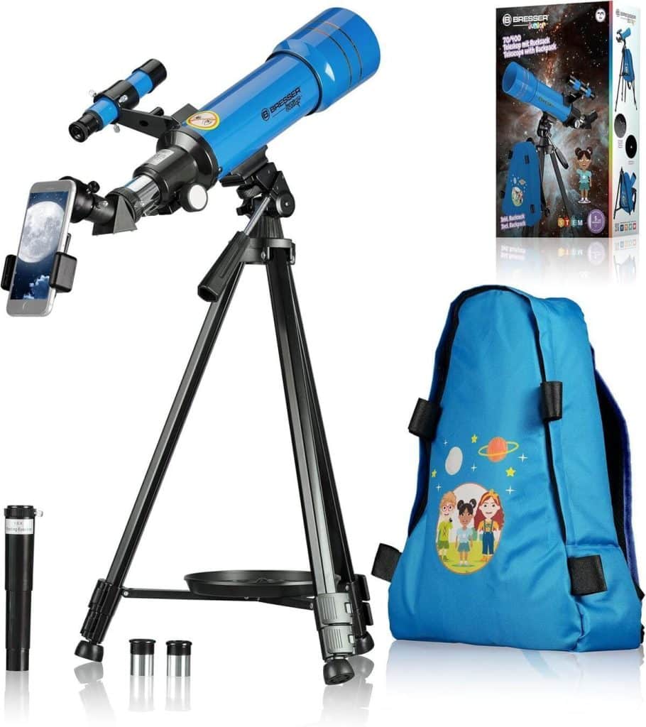 Test du télescope Bresser 70/400 pour enfants et débutants