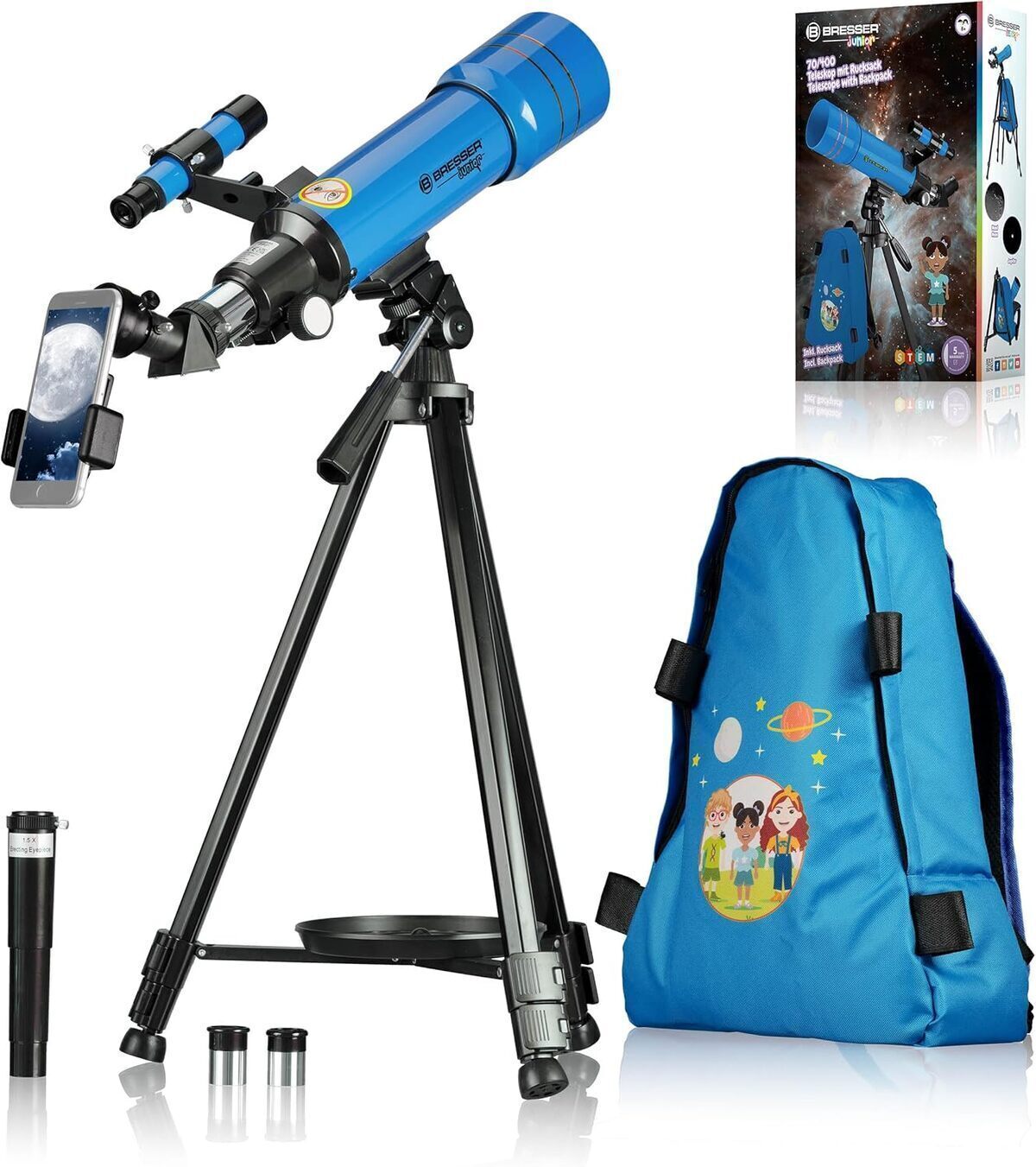 Test du télescope Bresser 70/400 pour enfants et débutants