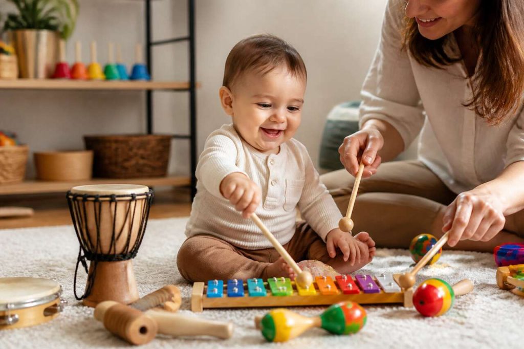 Atelier d'éveil musical avec bébé : initier votre enfant à la musique