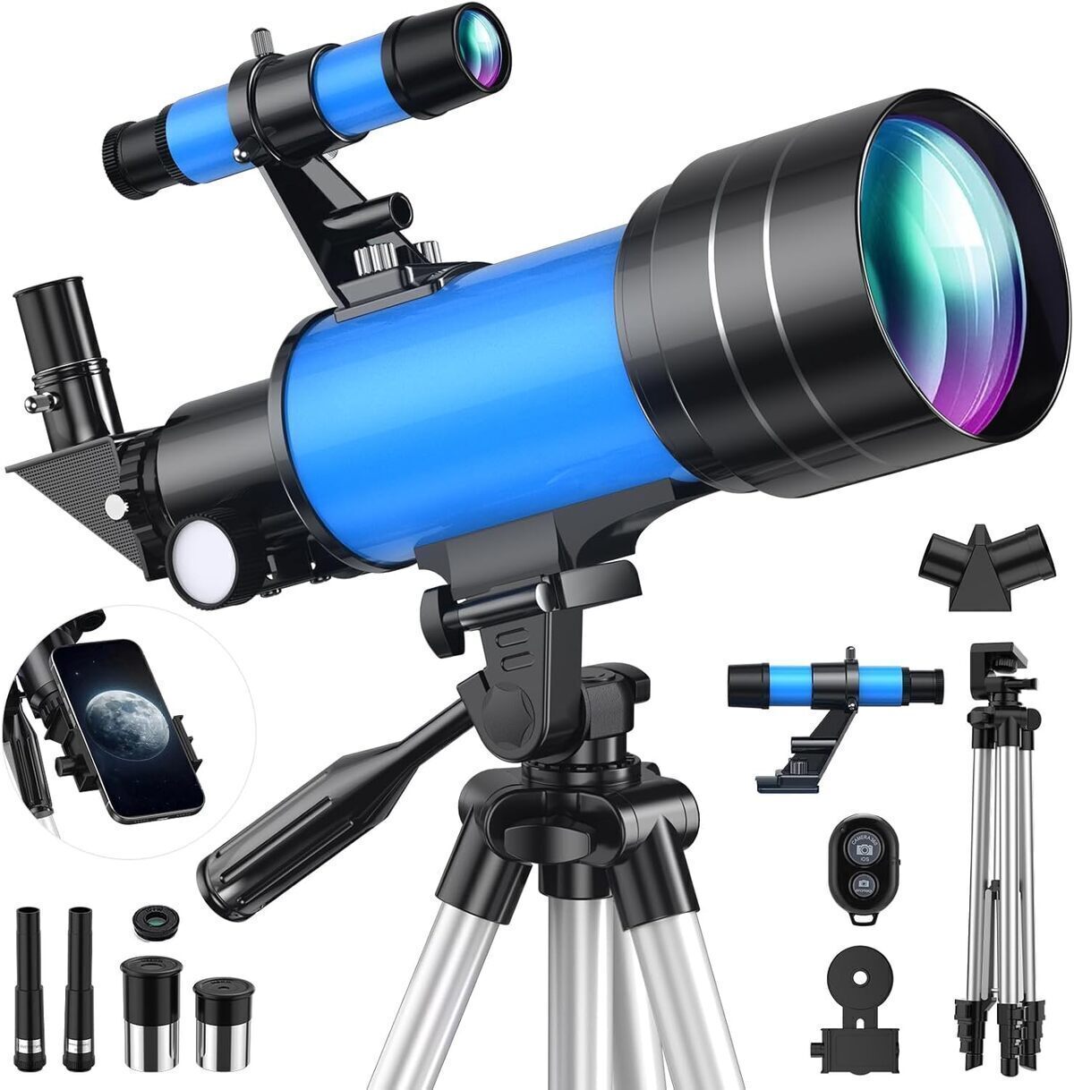 Test du télescope 70mm réfracteur multicoque : débutants et passionnés
