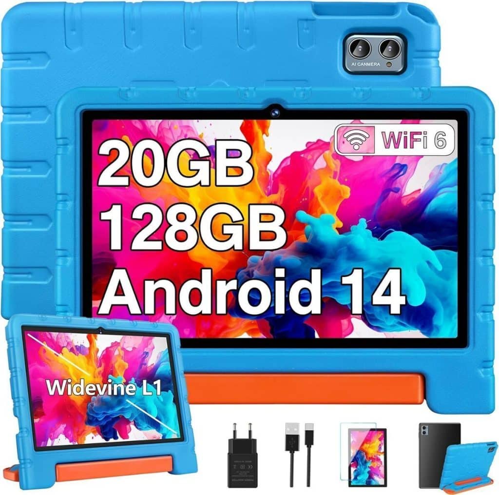 Test tablette enfants Ziovo Android 14 : performance et sécurité