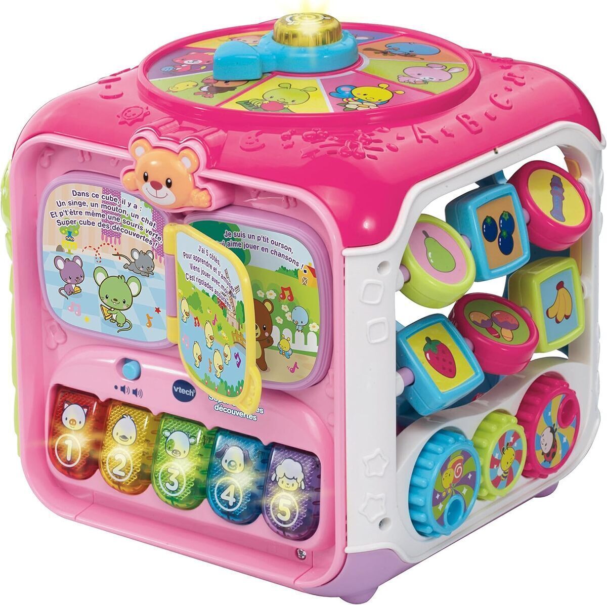 Test : vTech Super Cube des découvertes rose 183455