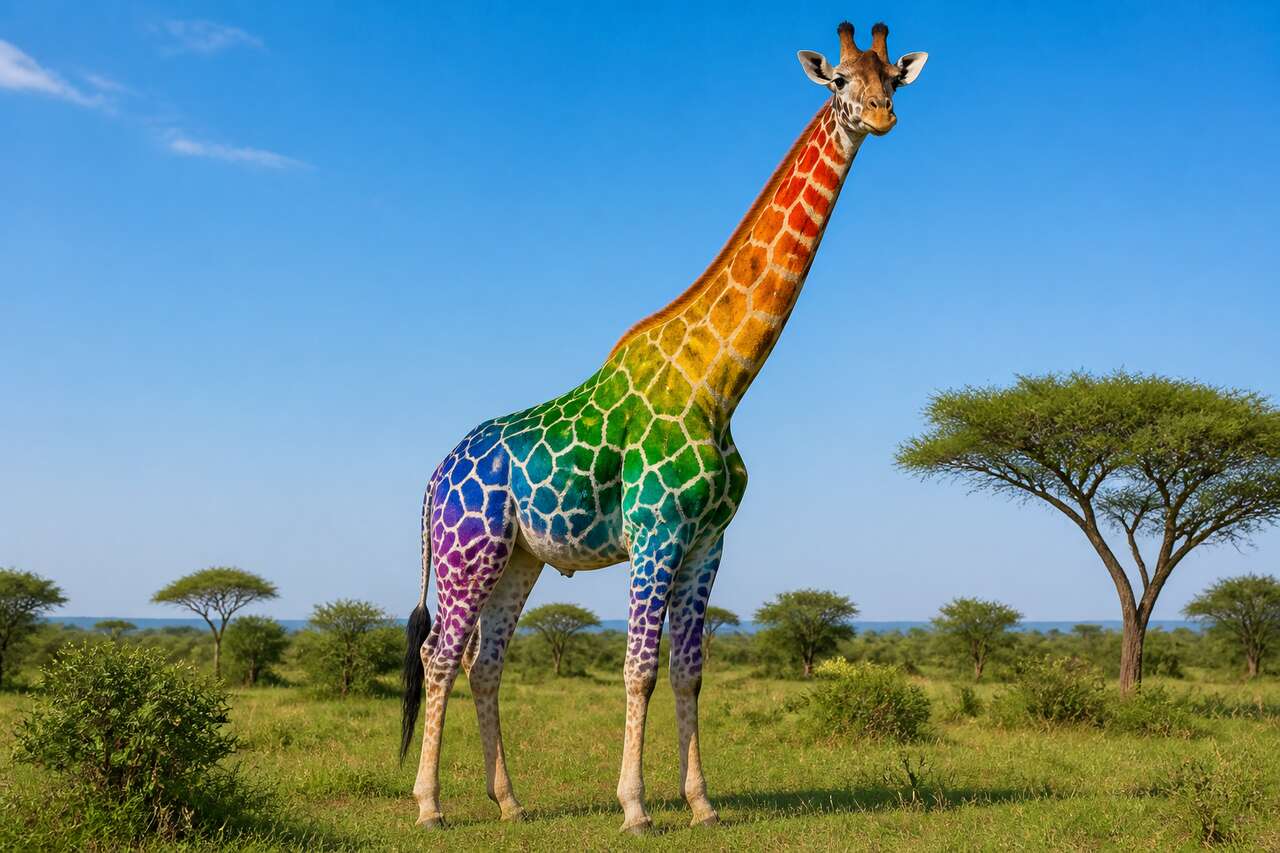 Qu’est-ce qu’une girafe arc-en-ciel Qu’est-ce qu’une girafe arc-en-ciel