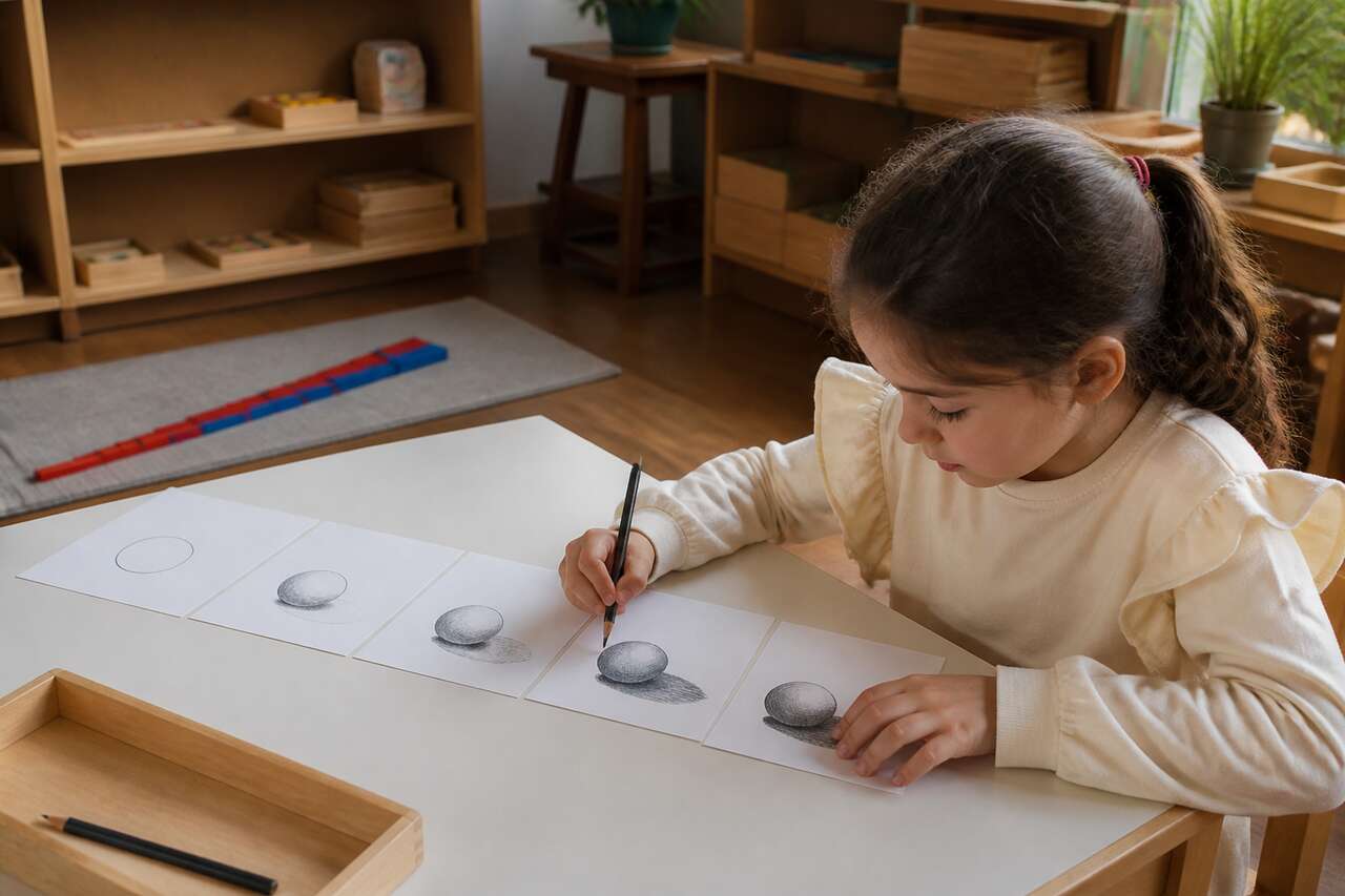 Séance guidée: une activité pas à pas pour dessiner une ombre portée Séance guidée: une activité pas à pas pour dessiner une ombre portée
