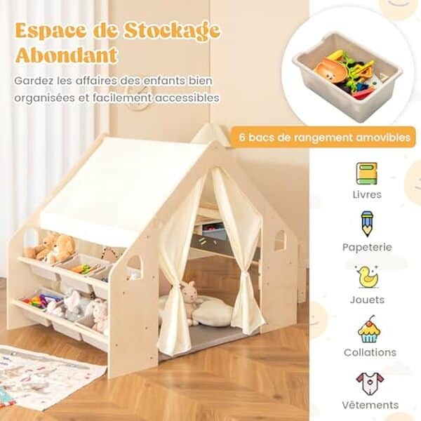 Découvrez notre test complet de la tente de jeu Costway 6 en 1 pour enfants : caractéristiques, avantages et avis détaillé pour bien choisir.