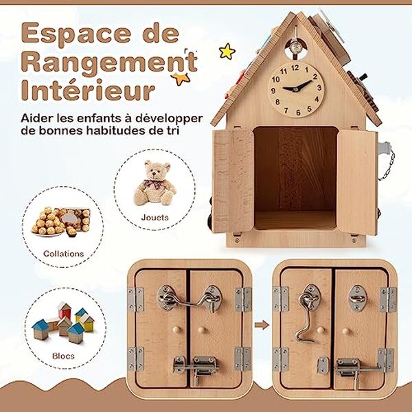 Découvrez notre test du cube d'activités Dreamade Montessori en bois : caractéristiques, avantages et avis pour choisir le meilleur jouet éducatif pour votre enfant.