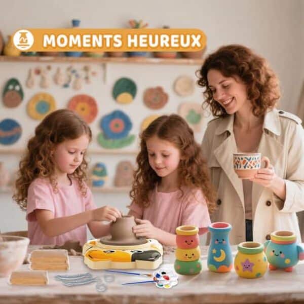 Découvrez notre test complet du kit poterie enfant avec tour électrique décor chat. Qualité, prix et avis : trouvez le meilleur kit pour votre enfant. 