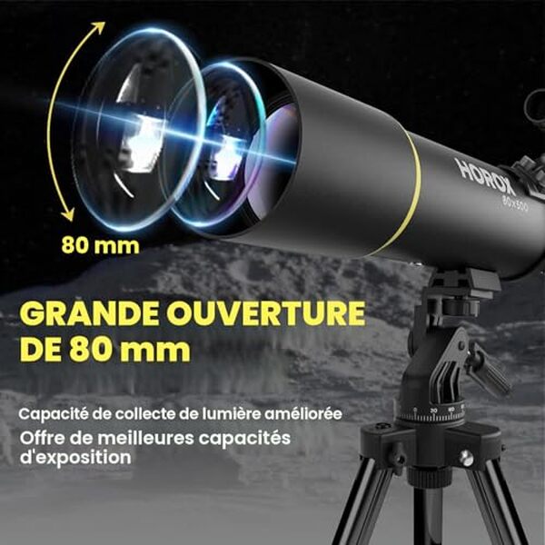 Découvrez notre test détaillé du télescope réfracteur 80 mm : performances, avantages et conseils pour bien choisir votre premier instrument d'observation astronomique. 