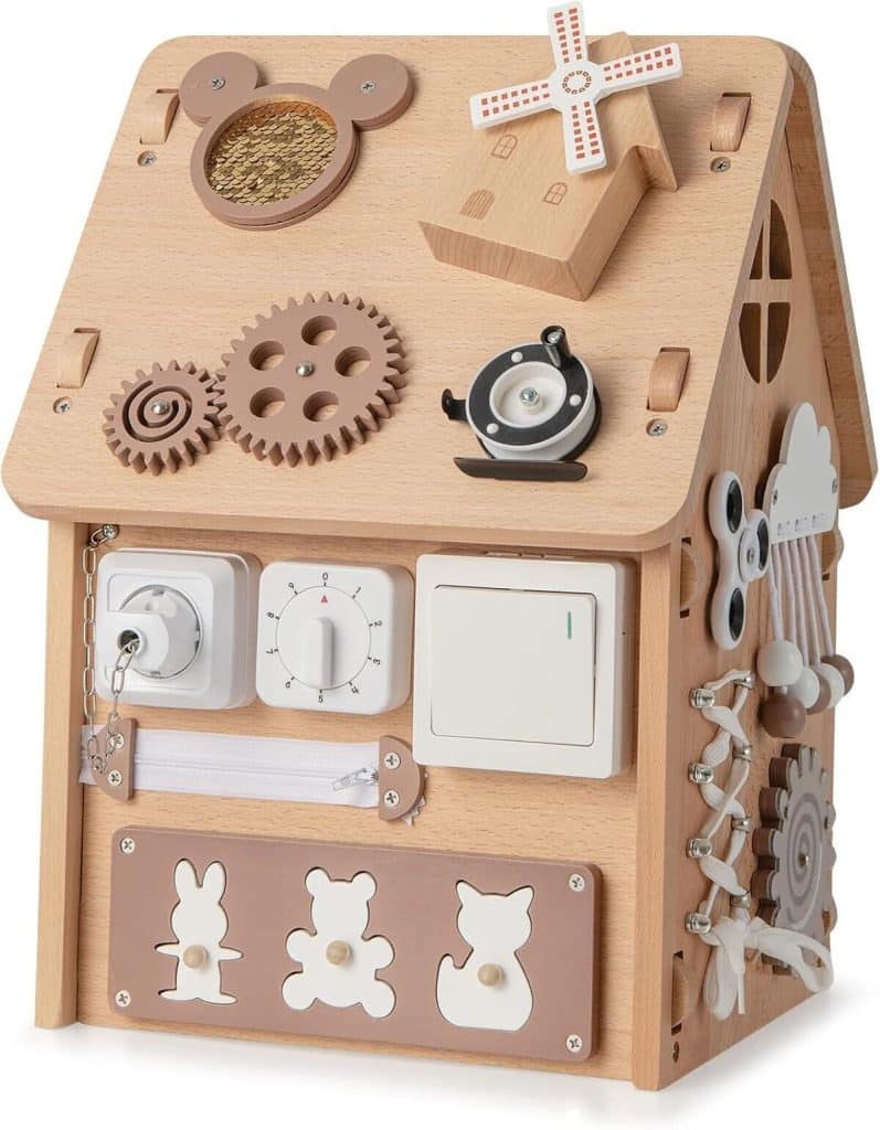 Test du cube d'activités Dreamade Montessori en bois pour enfants