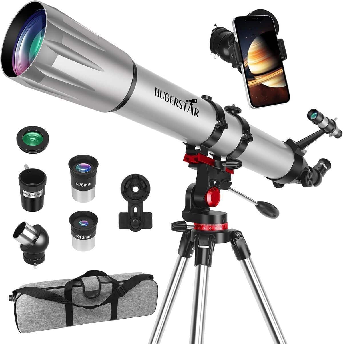 Test du télescope Hugerstar 90mm : performance et praticité