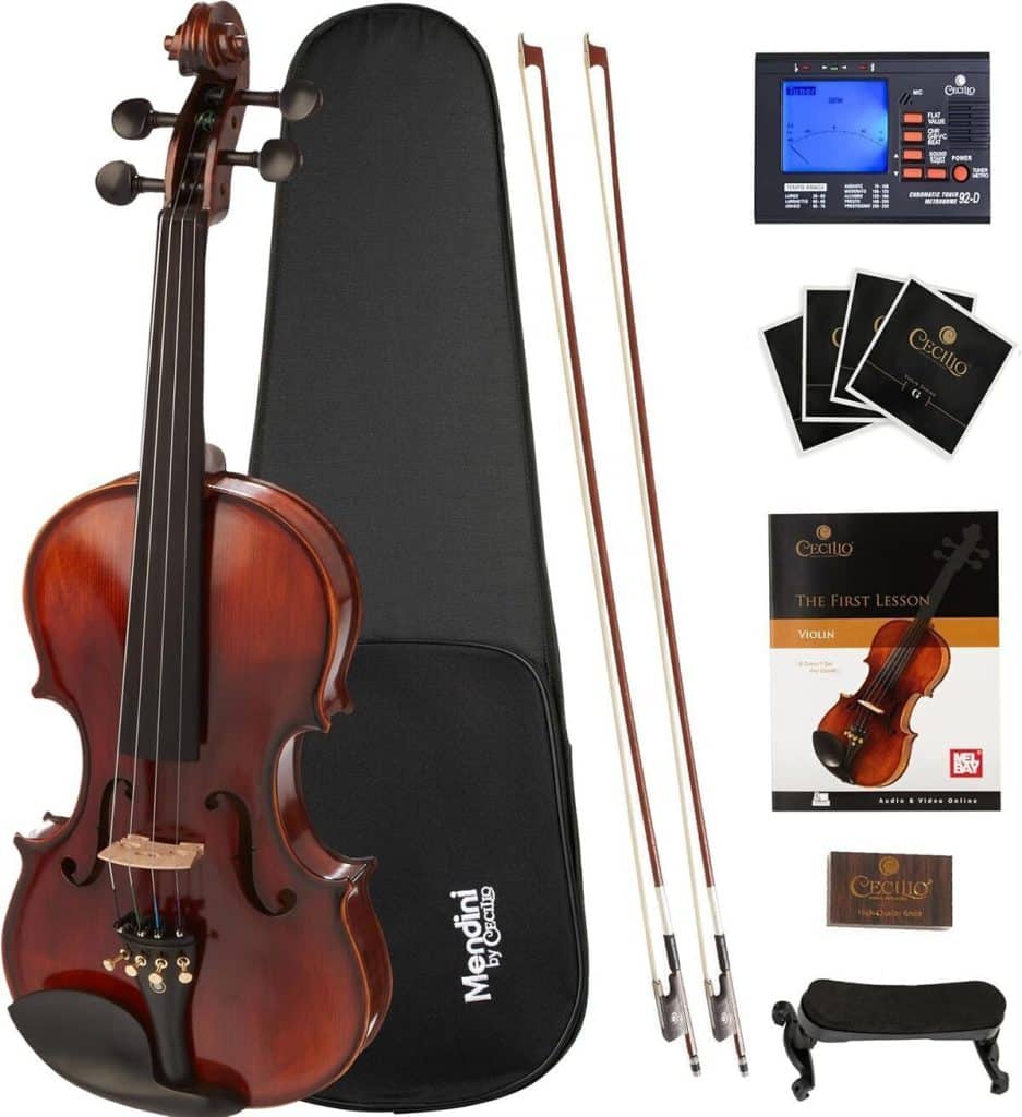 Test du violon 3/4 Mendini MV500+92D : performance et élégance