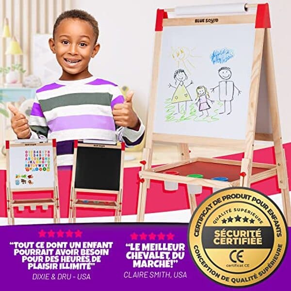 Découvrez notre test complet du chevalet de peinture 3 en 1 pour enfants avec tableau magnétique double face. Avis, caractéristiques et conseils d'achat.