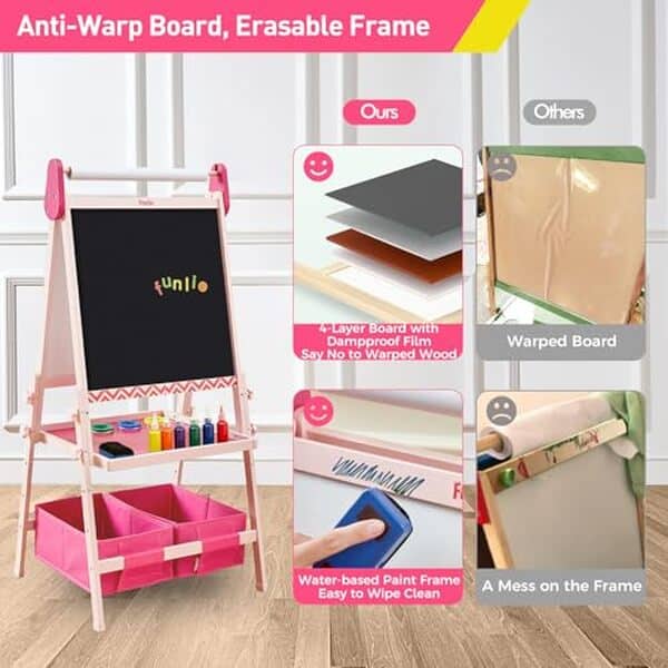 Découvrez le chevalet d'art FUNLIO dans notre test complet. Un équipement modulable idéal pour développer la créativité des enfants avec ses multiples fonctionnalités.