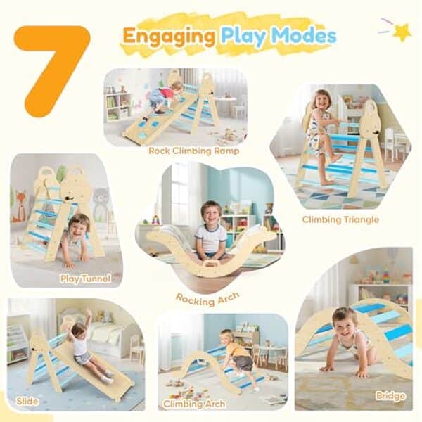 Découvrez notre test détaillé de la structure d'escalade Montessori intérieure bleu : caractéristiques, avantages et avis pour l'apprentissage de votre enfant.