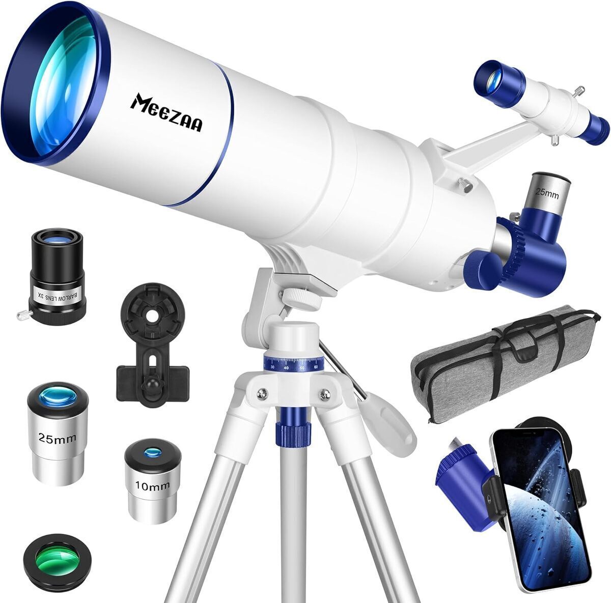 Test du télescope réfracteur Meezaa 90mm : performance et portabilité