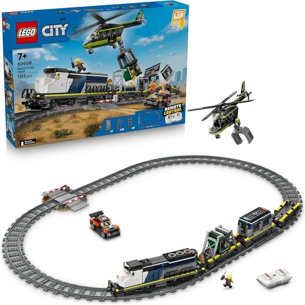 Test : lego City le braquage du train de police, maquette télécommandée