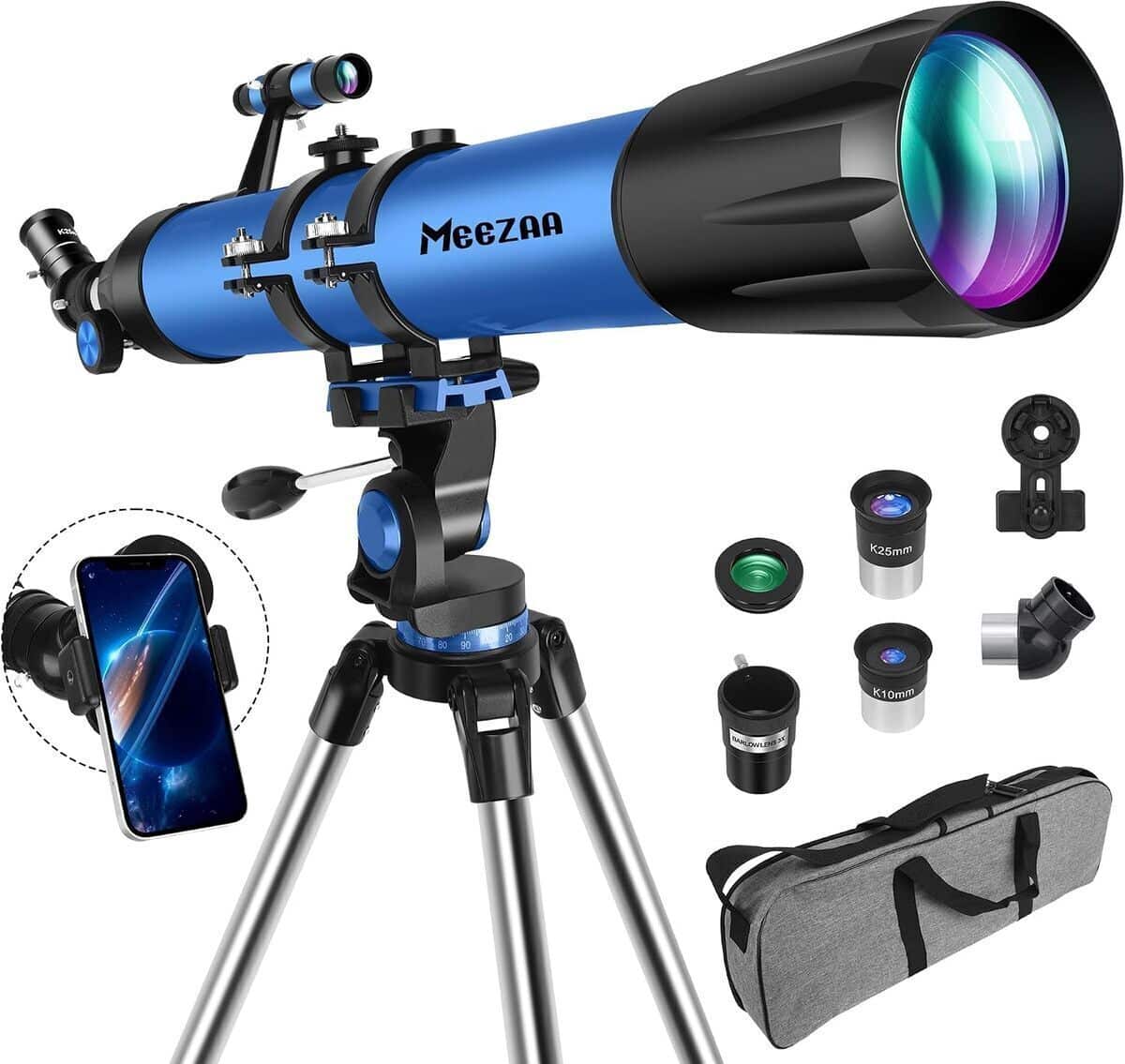 Test : télescope Meezaa 90 mm, l'observation pro simplifiée