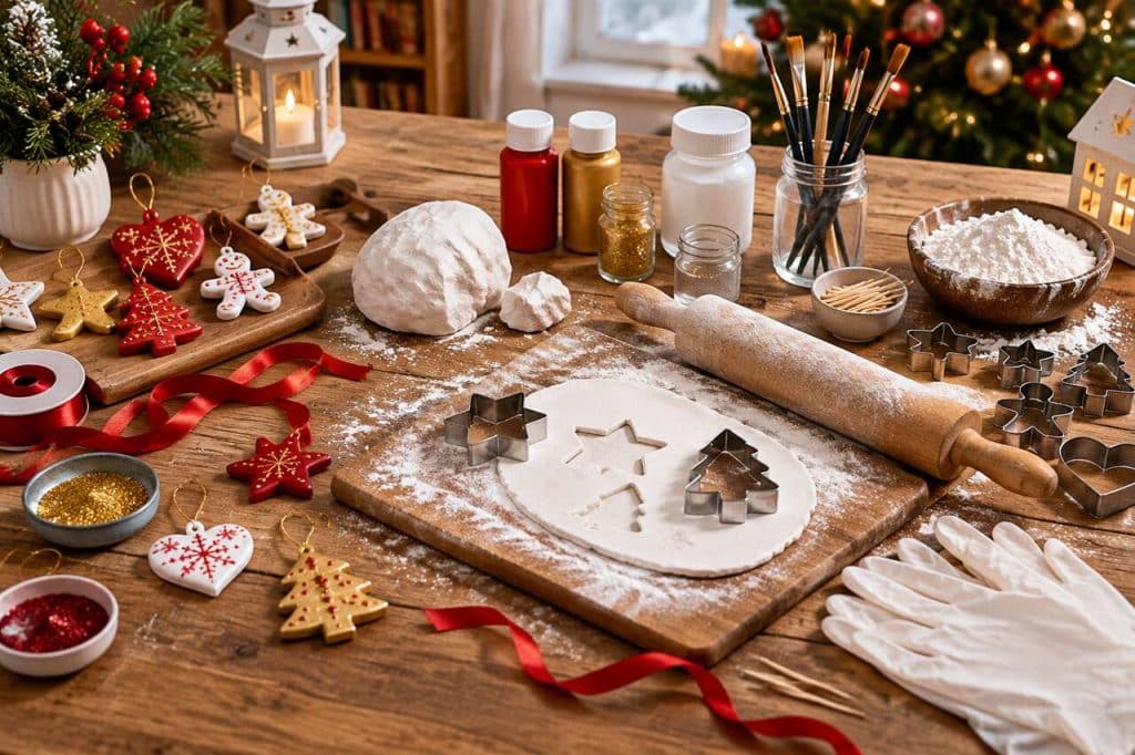 Décorations de Noël DIY : pâte autodurcissante et argile
