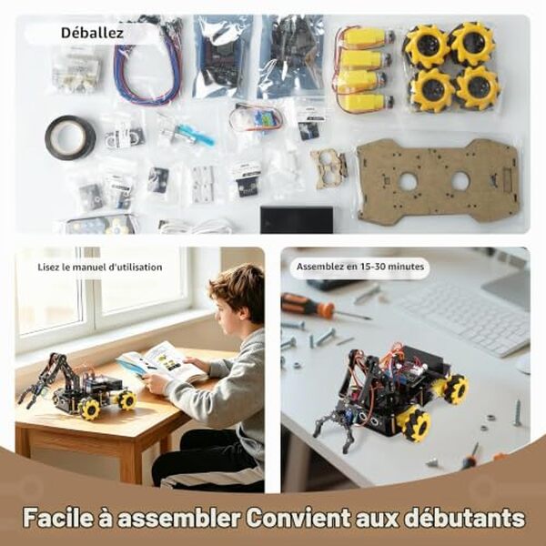 Découvrez notre test détaillé du kit de voiture 5DOF, le jouet STEM interactif idéal pour développer la créativité et les compétences en robotique des enfants et adolescents.