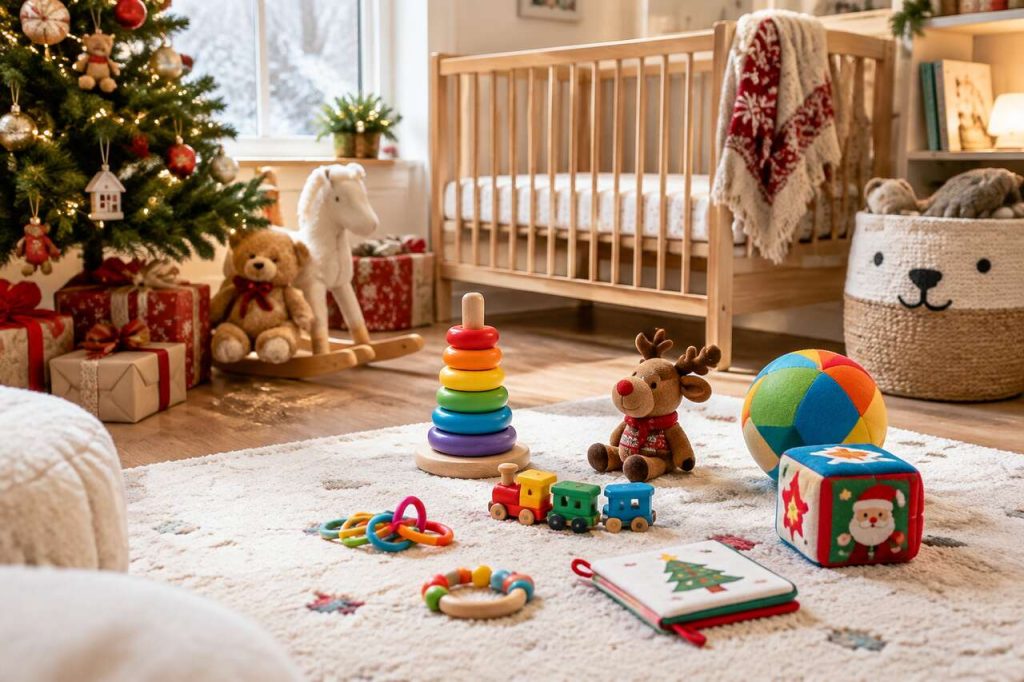 Liste jouets de Noël pour bébé : idées cadeaux 2026