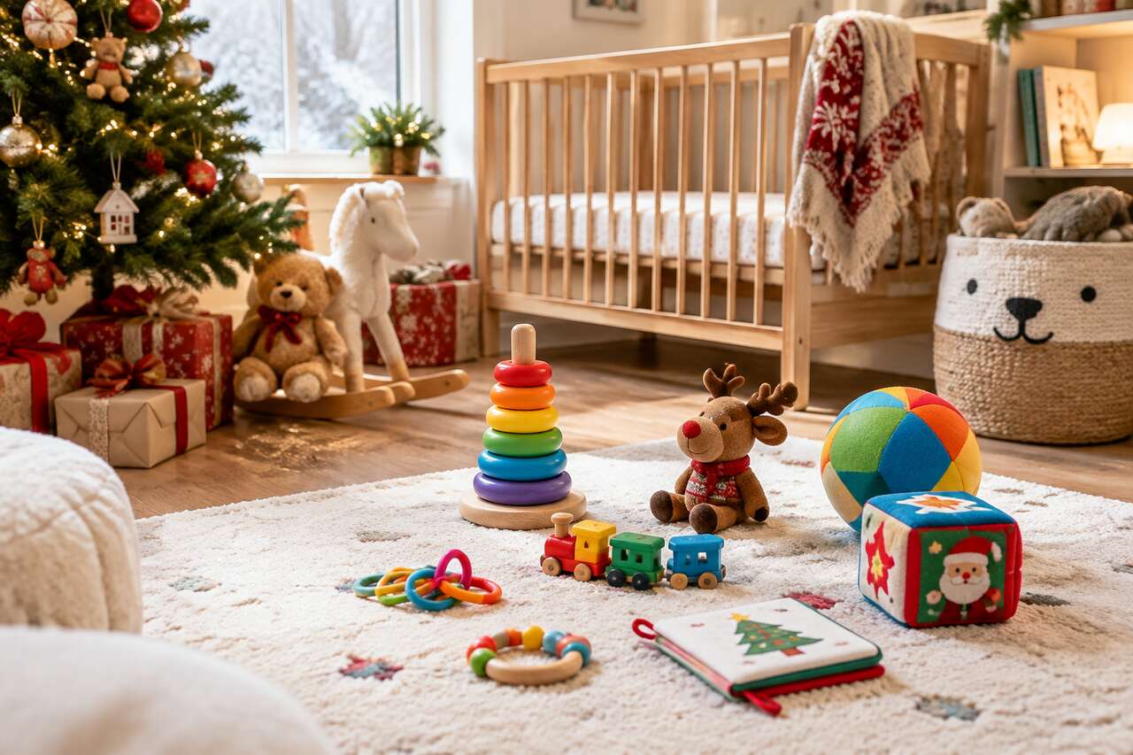 Liste jouets de Noël pour bébé : idées cadeaux 2026