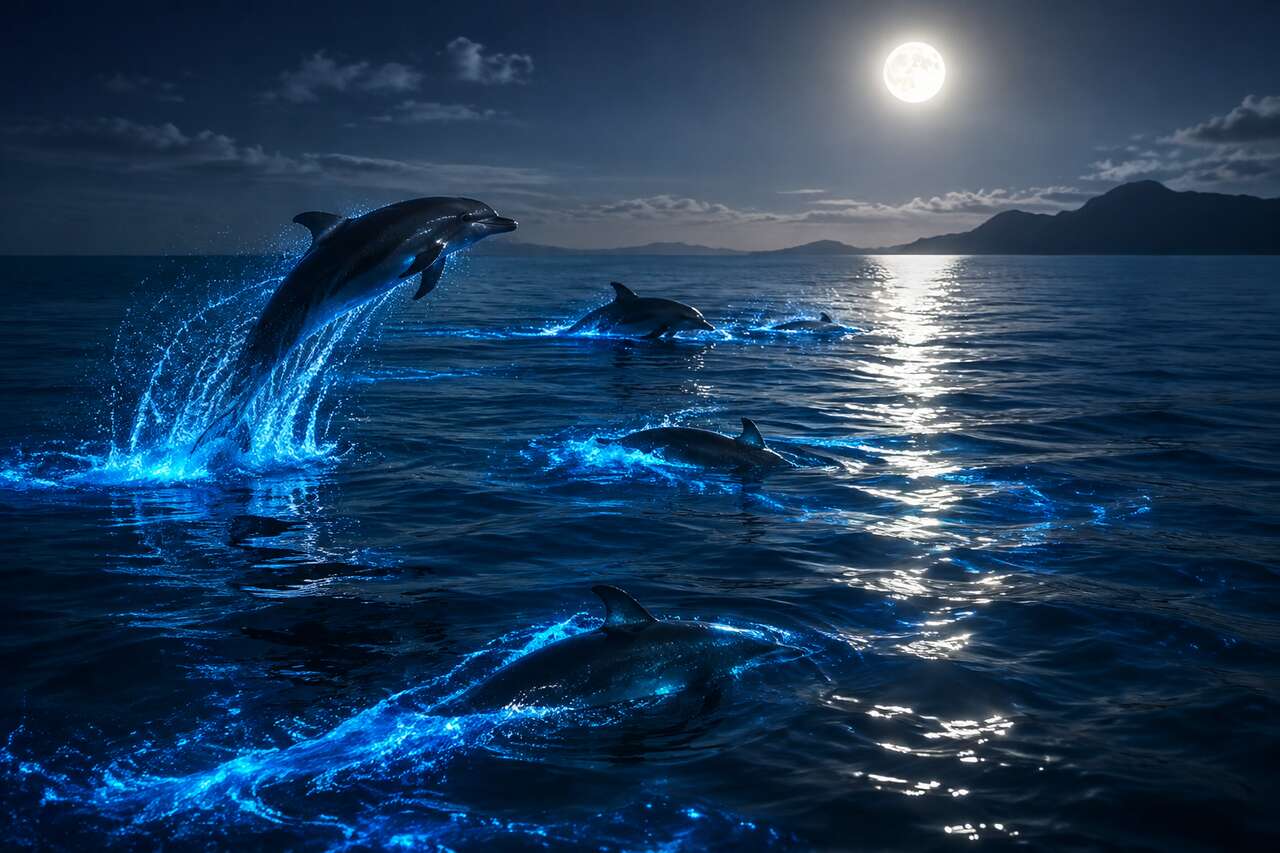 Bioluminescence et reflets: pourquoi la sc&egrave;ne para&icirc;t irr&eacute;elle