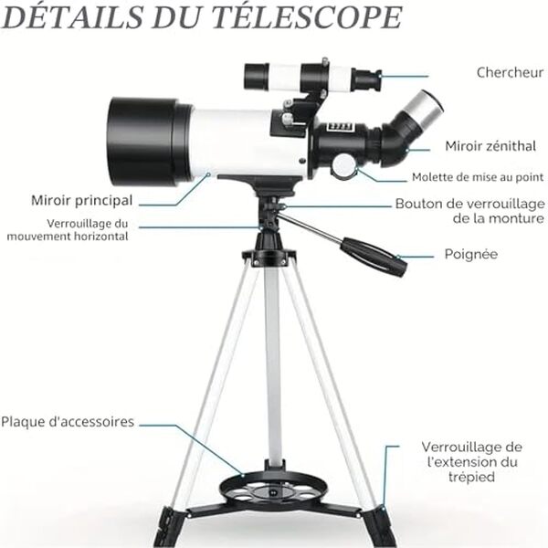 Découvrez notre test détaillé du télescope 70mm Misilmp : performances, avantages et inconvénients pour les astronomes amateurs en quête d'un bon rapport qualité-prix.