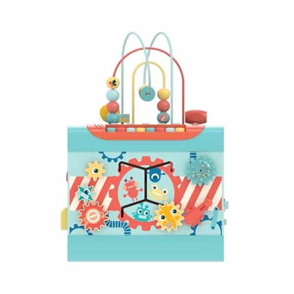Découvrez le cube de motricité magique Hape, le centre d'activité idéal pour l'éveil et la motricité de votre bébé à partir de 1 an. Avis complet et conseils. 