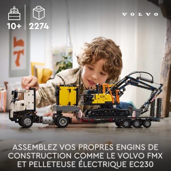 Découvrez notre test complet du set LEGO Technic 42175 avec le camion Volvo FMX et la pelleteuse EC230 : caractéristiques, montage et avis détaillé.