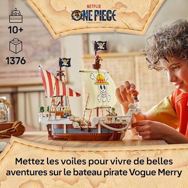 Découvrez notre avis complet sur la maquette Lego Vogue Merry de One Piece : caractéristiques, qualité, prix et où la trouver au meilleur tarif.