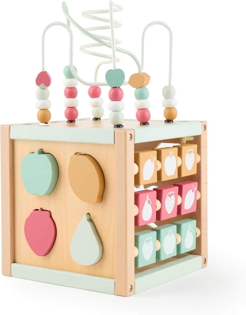 Test : cube d'activités Berry XXL BIECO en bois durable pour bébé