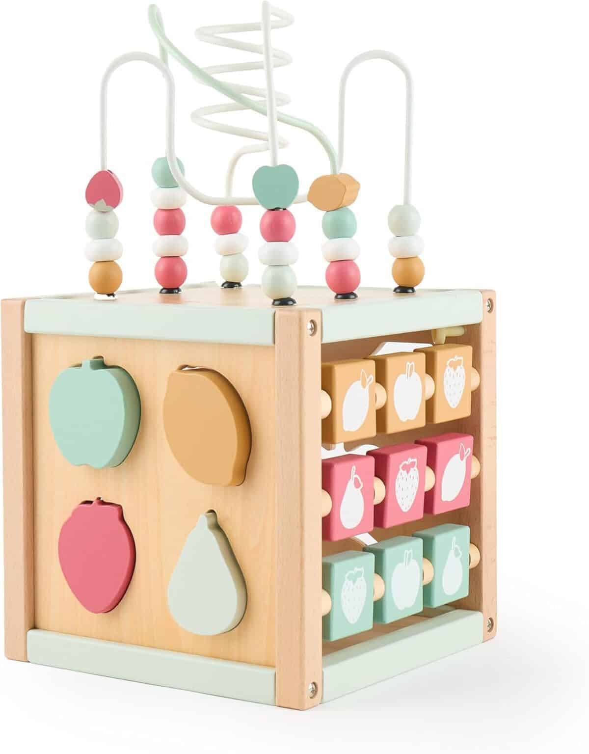 Test : cube d'activités Berry XXL BIECO en bois durable pour bébé
