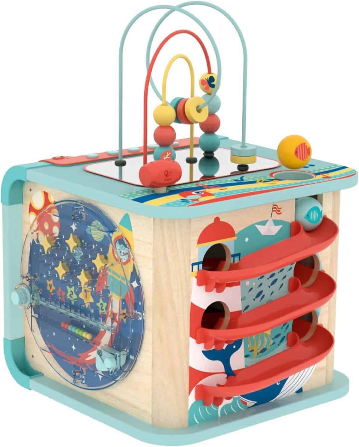Test du cube de motricité magique Hape : centre d'activité pour éveil ludique 1 an
