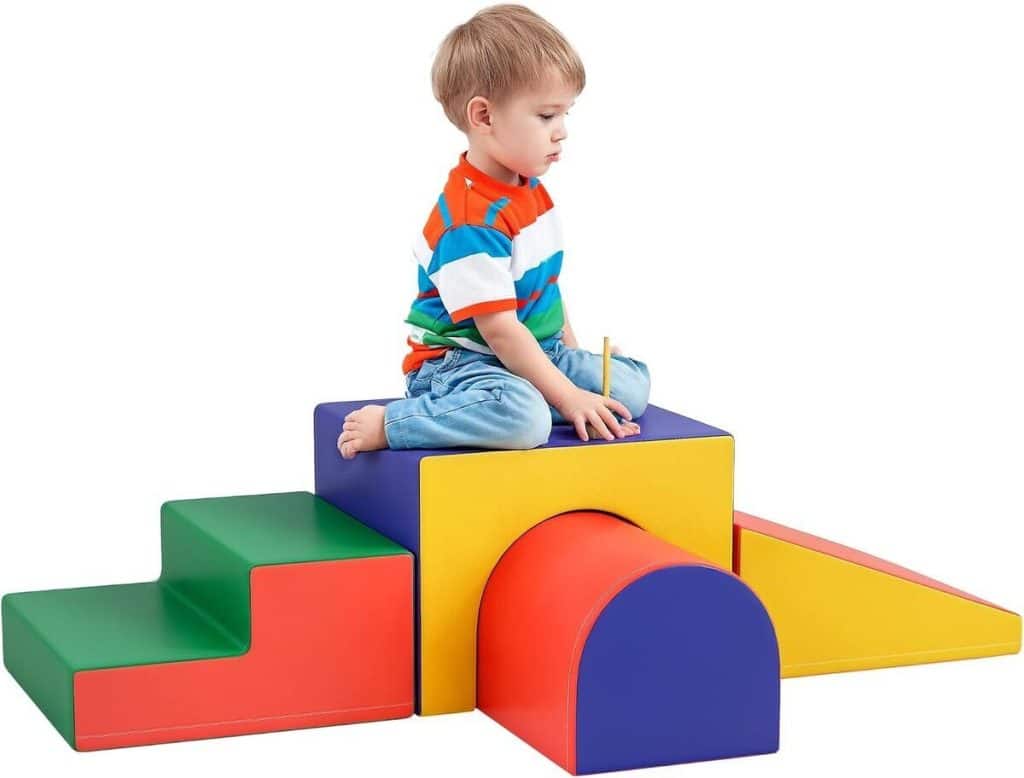 Test : parcours motricité bébé 4PCS HOMCOM en mousse multicolore